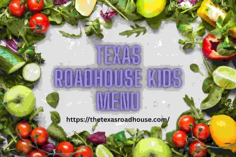 Texas Roadhouse Kids Menu​
