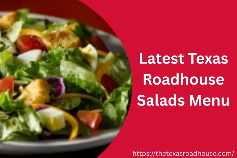 Texas Roadhouse Salads Menu